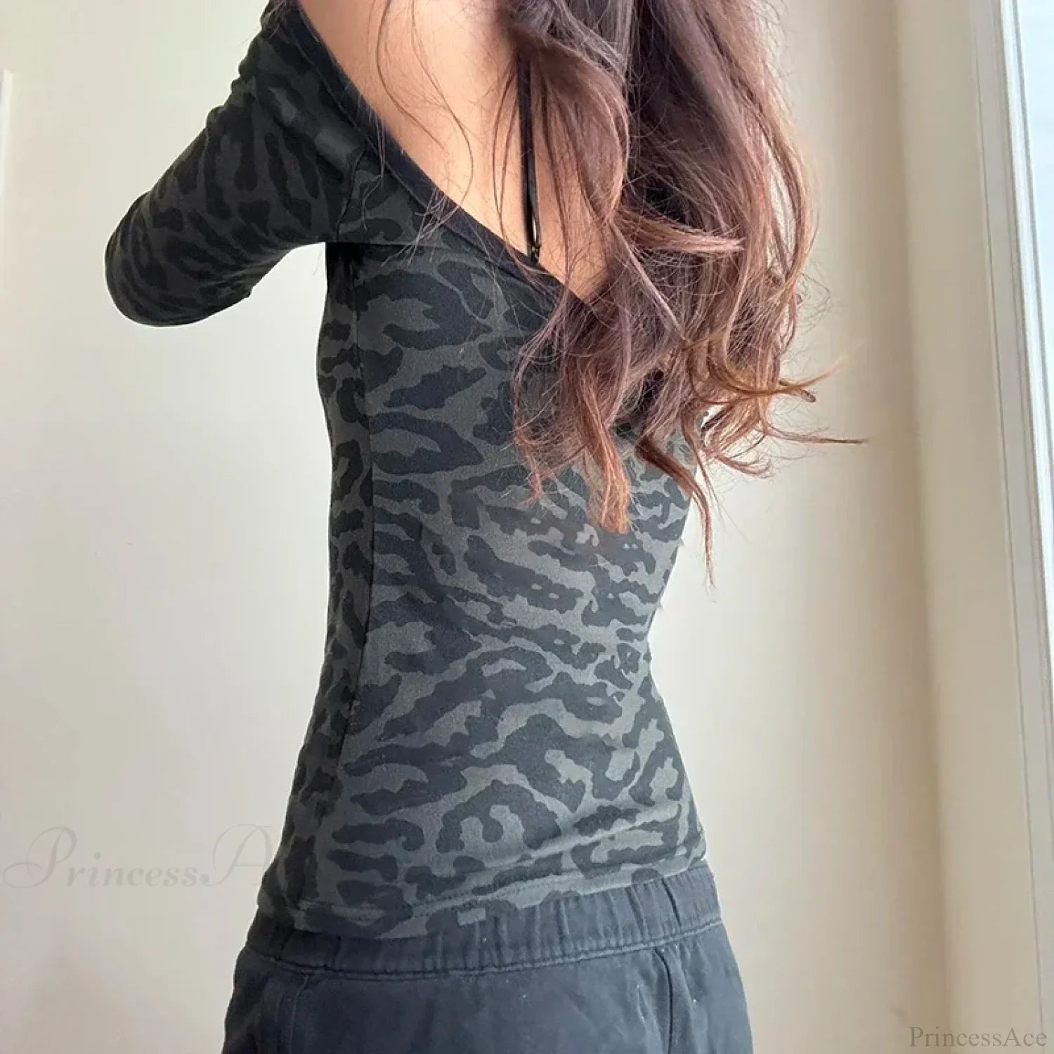 Leopard Patchwork Knit Top image 4
