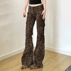 Leopard Pattern Gothic Slim Trouser image 2
