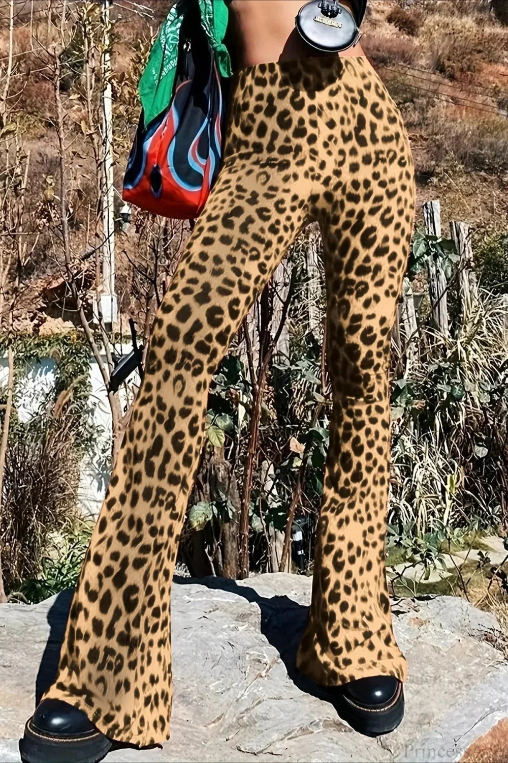 Leopard Print Flare Pant image 1