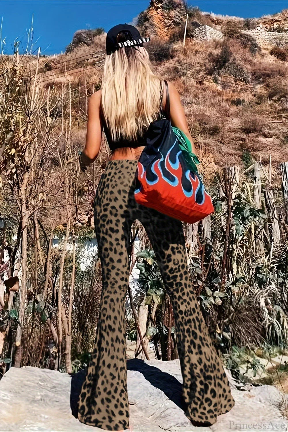 Leopard Print Flare Pant image 3