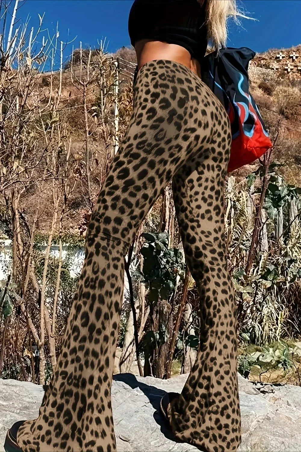 Leopard Print Flare Pant image 4