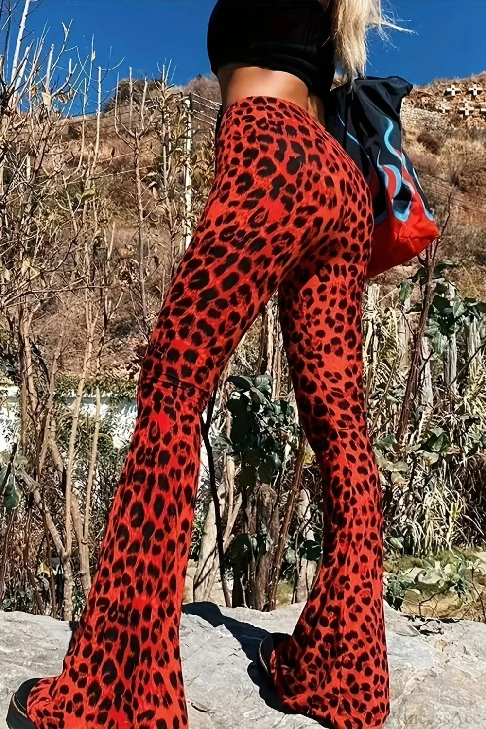 Leopard Print Flare Pant image 6