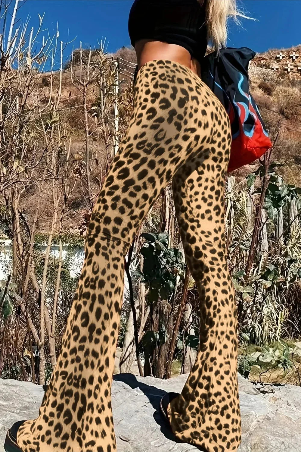 Leopard Print Flare Pant image 2
