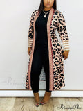 Leopard Print Graceful Bowknot Pleated Dress image 1