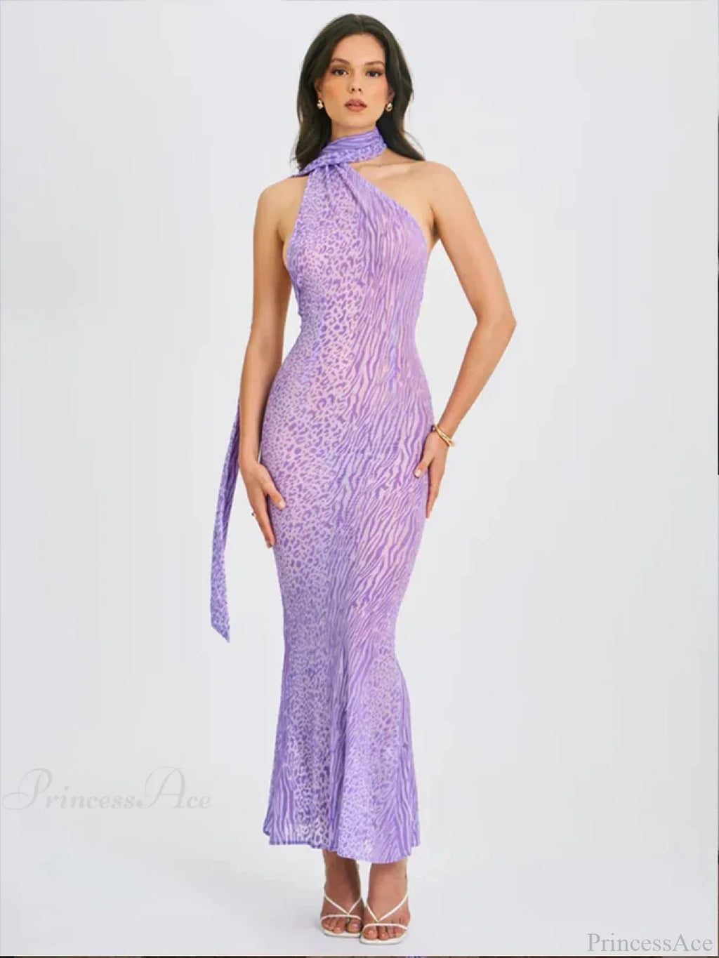 Leopard Print Mesh Vacation Dress image 2