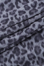 Leopard Print Mock Two-Piece Fitted Long Sleeve Tee image 5
