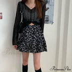 Leopard Print Ruffle Coquette Street Patchwork Skirt image 1