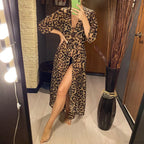 Leopard Print Swimsuit Beach Cover Up image 2