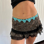 Leopard Print Tiered Pencil Skirt image 6