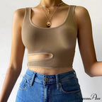 Leopard Sports Bra Tank Vest Lace Up Backless Crop Top image 9