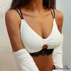 Leopard Sports Bra Tank Vest Lace Up Backless Crop Top image 10