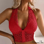 Leopard Sports Bra Tank Vest Lace Up Backless Crop Top image 20