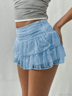 Leopard Tiered Half Slip Skirt image 7