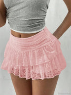 Leopard Tiered Half Slip Skirt image 8