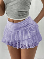 Leopard Tiered Half Slip Skirt image 9