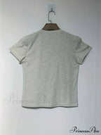 Les Dessert Strawberry & Graceful Letter Print Short Sleeve T-Shirt image 4