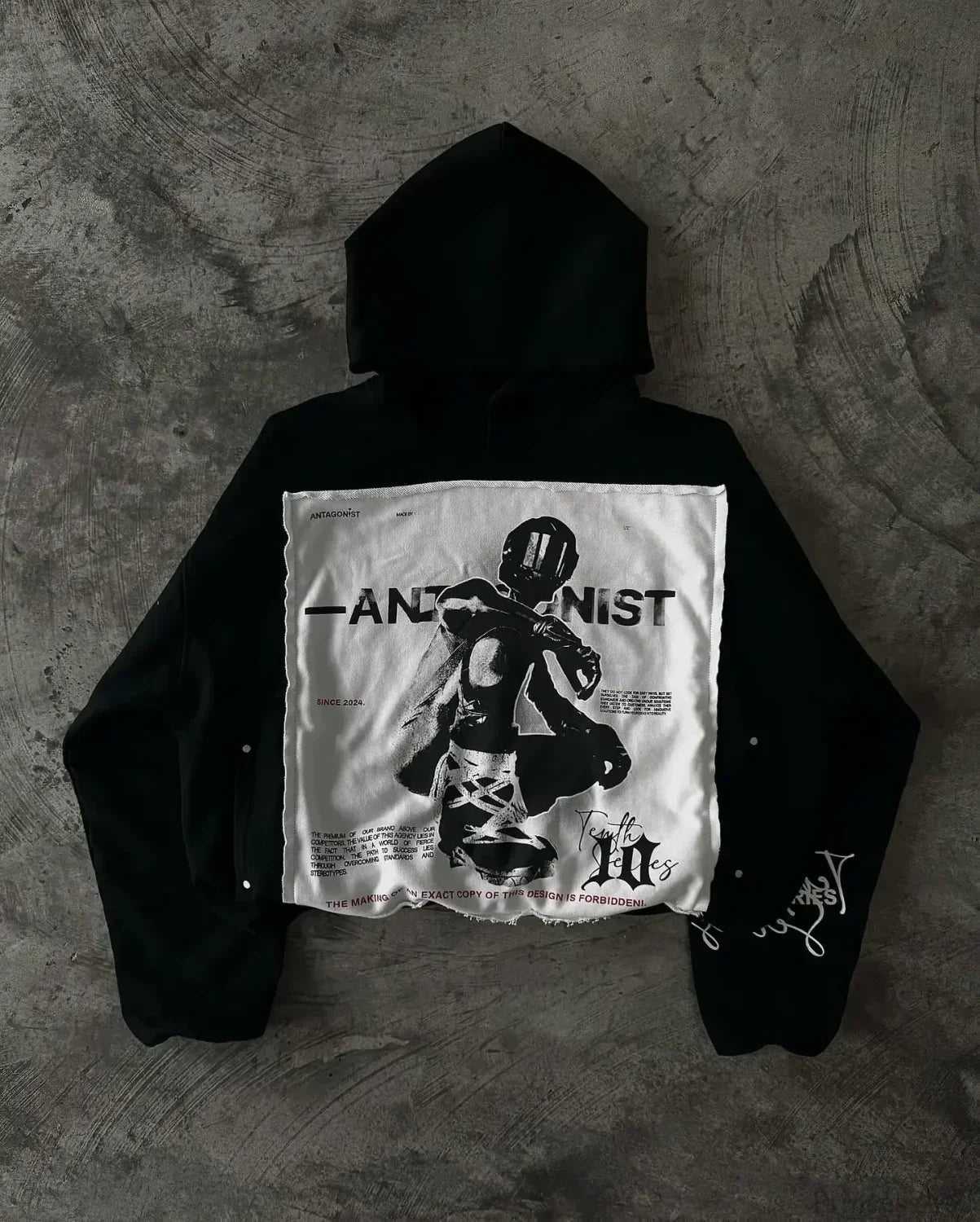 Letter Graphic Oversized Hoodie image 8