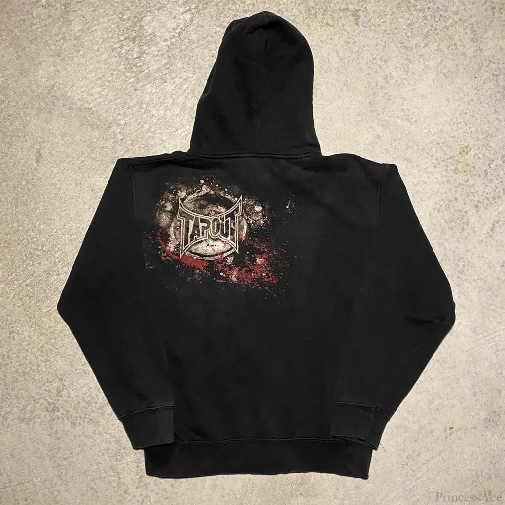 Letter Graphic Retro Hoodie image 2