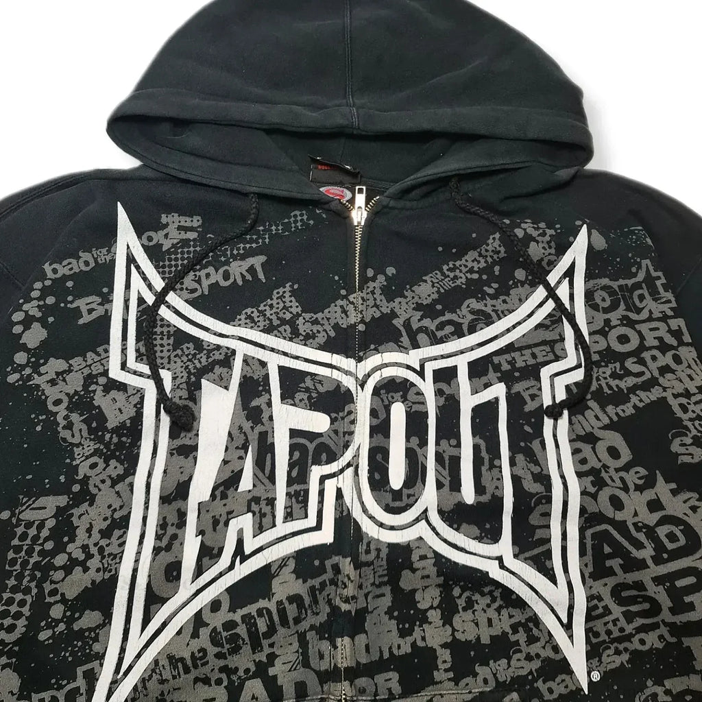 Letter Graphic Zipper Hoodie image 4