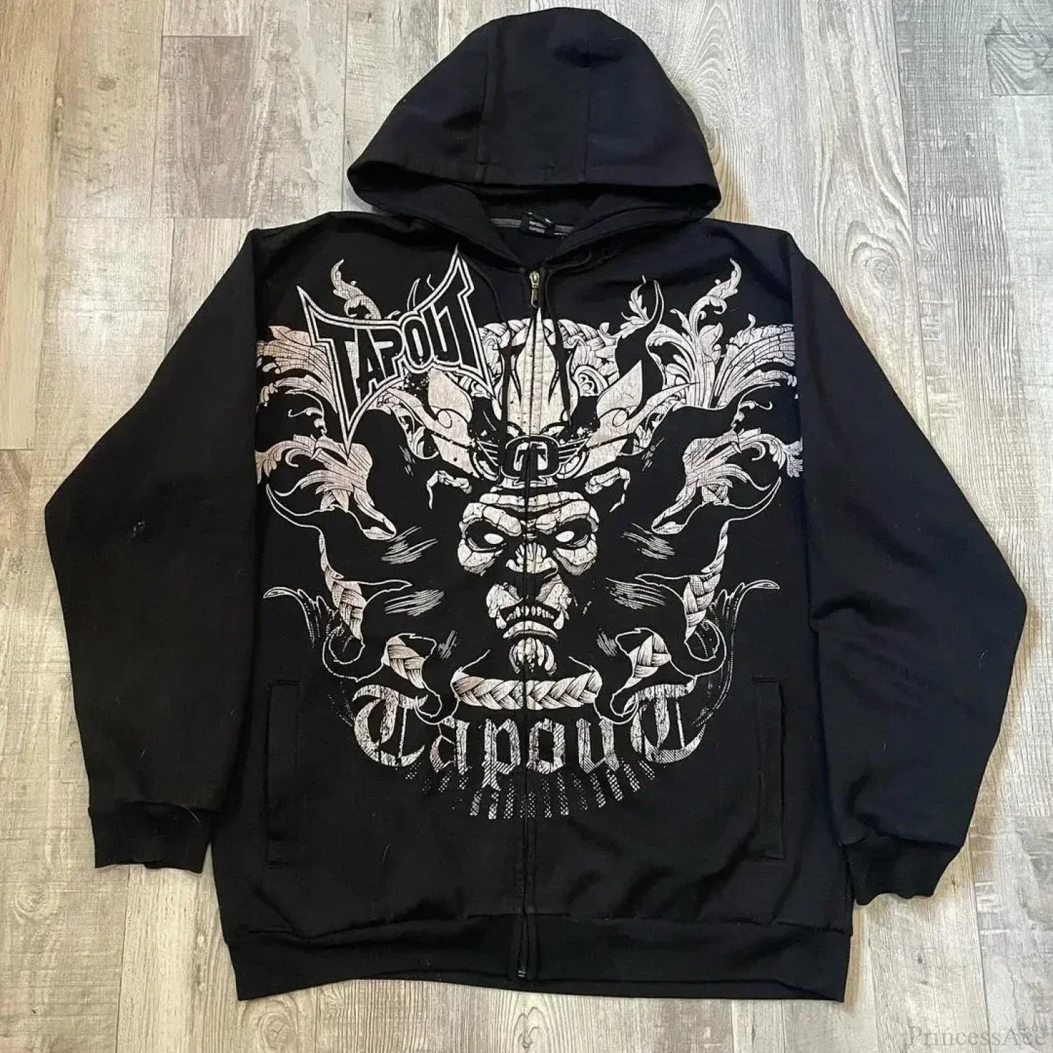 Letter Graphic Zipper Hoodie image 9