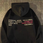 Letter Print Women Casual Hoodie image 2