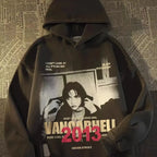 Letter Print Women Casual Hoodie image 3