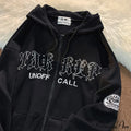 Stylish Dark Gothic Casual Hoodie image 7