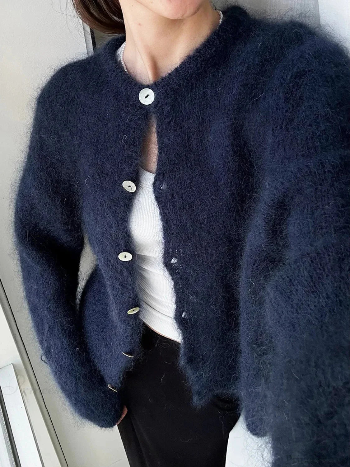 Lightweight Long Sleeve Solid Knit Cardigan image 5