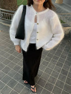Lightweight Long Sleeve Solid Knit Cardigan image 1