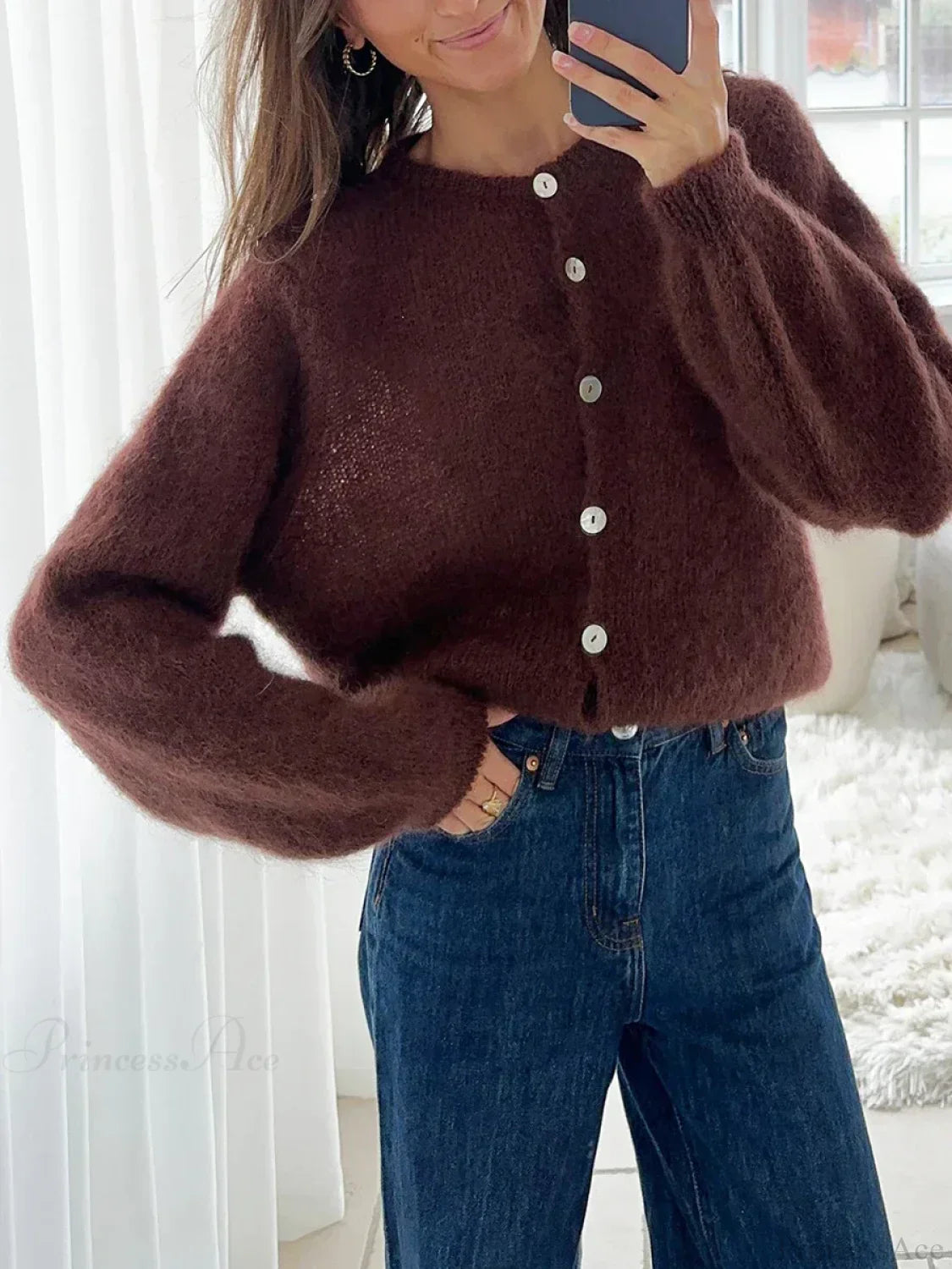 Lightweight Long Sleeve Solid Knit Cardigan image 6