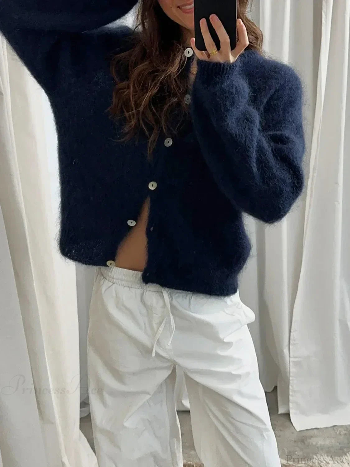Lightweight Long Sleeve Solid Knit Cardigan image 8
