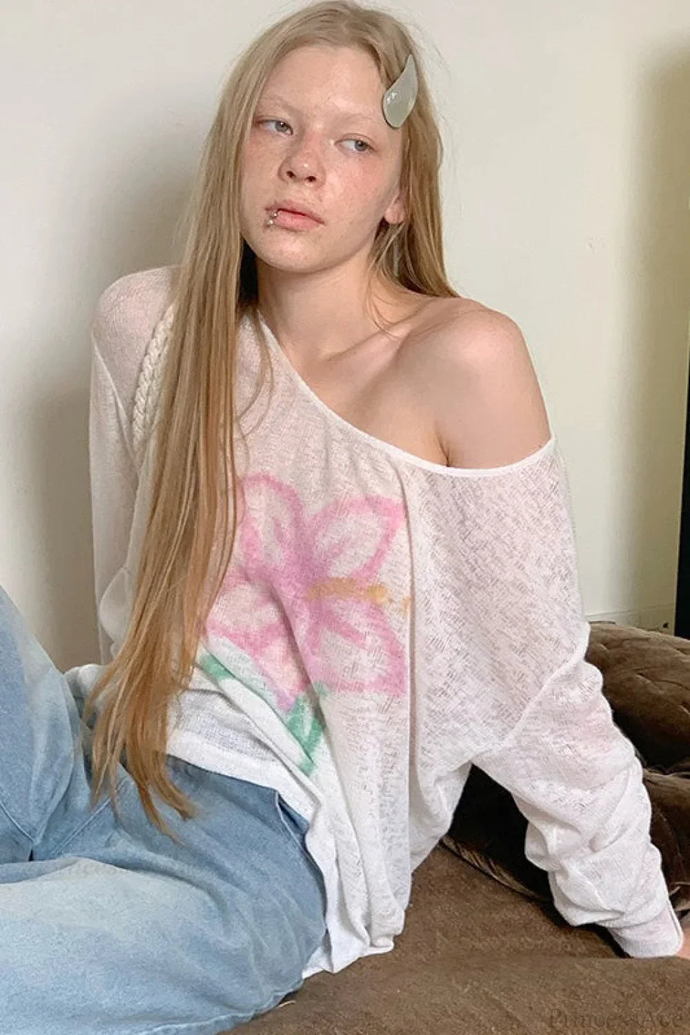 Lightweight Sun Protection Loose Casual Slouchy Blouse image 5