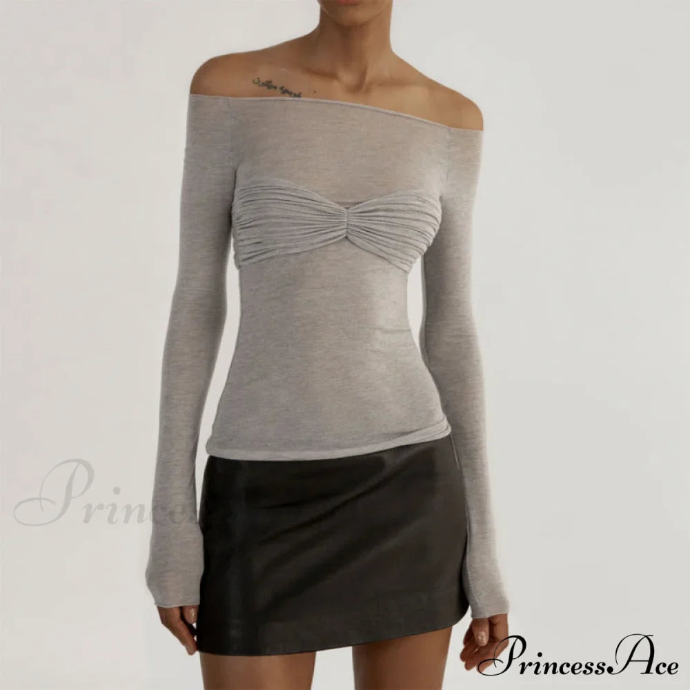 Lightweight T-Shirt Fashion See-Through Neck Women's Top image 1