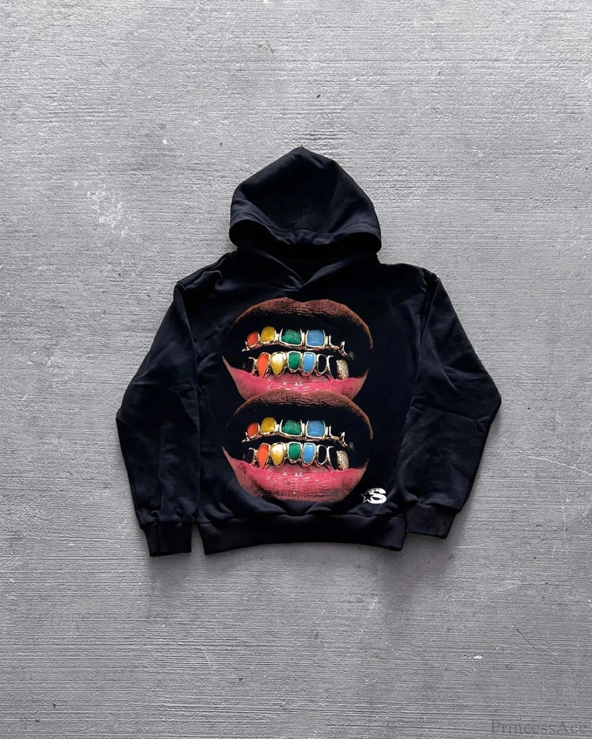 Lip Graphic Oversized Hoodie image 1