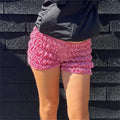 Lolita Plaid Ruffled Tiered Short image 1