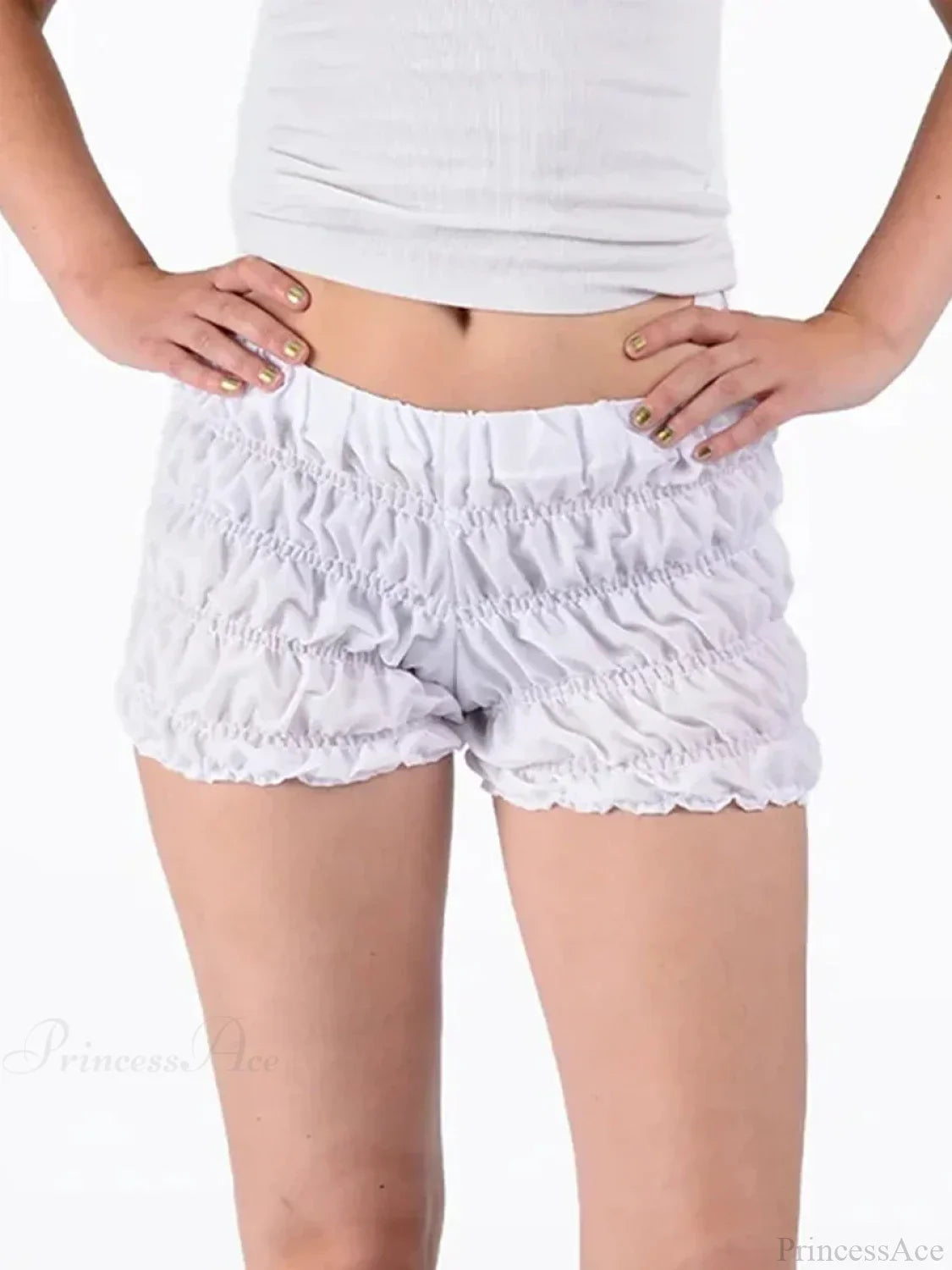Lolita Plaid Ruffled Tiered Short image 5