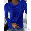 Long Arm Lace for Blouse Blouse Flowered Women image 1