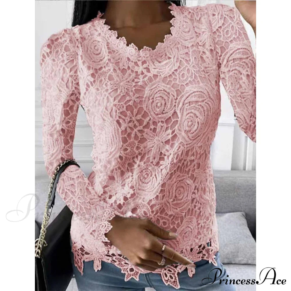 Long Arm Lace for Blouse Blouse Flowered Women image 2