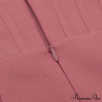 Long Arm Pink Warm-Season Sexy Bodycon Mesh Shoulder Bandage Backless Mini Women Off Dress image 15