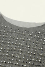 Long Cropped with Pearl Top Mesh Sleeves image 7