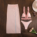 Long Dress Cover Up Bikini Three Piece Swimsuit image 2