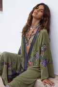 Long Floral Embroidery Beach Cover-Up Boho Cardigan image 4