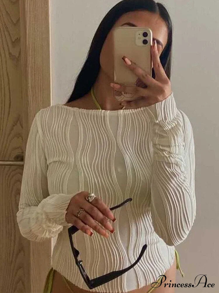 Long Mini Warm-Season Skirt Women's - Top with Co-Ord Set Y2K Gown Arm and Set image 4