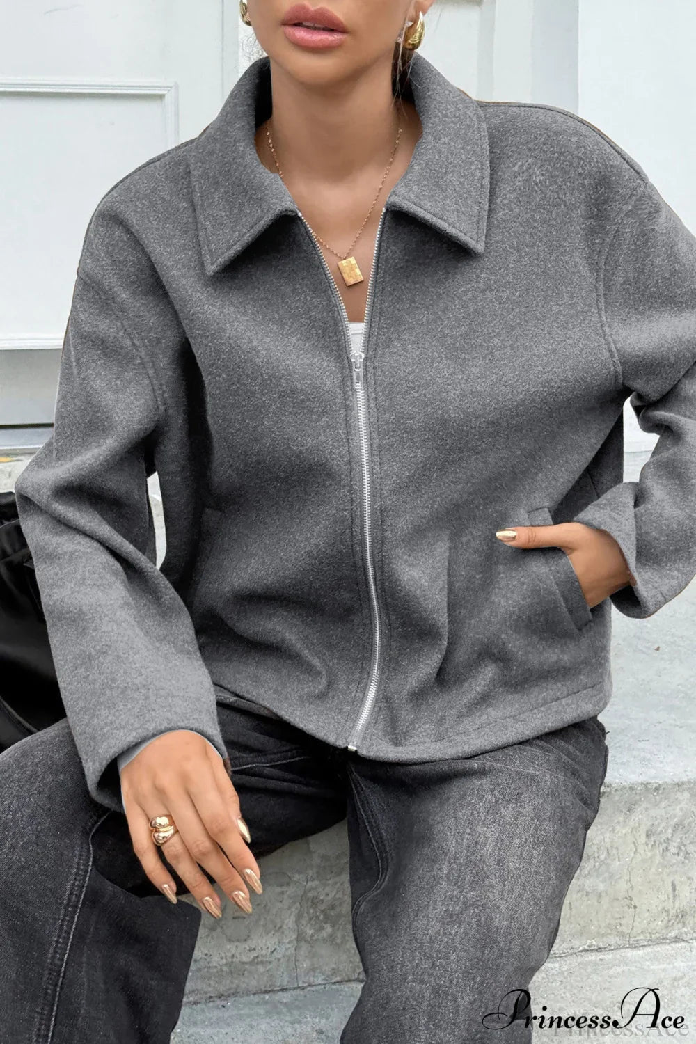 Long Sleeve Elegant Versatile Coat image 5