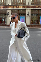 Long Sleeve Fitted Waist Long Chic Overcoat image 2