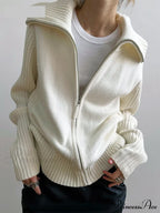 Long Sleeve Oversized Knitted Basic Loose Cardigans image 2