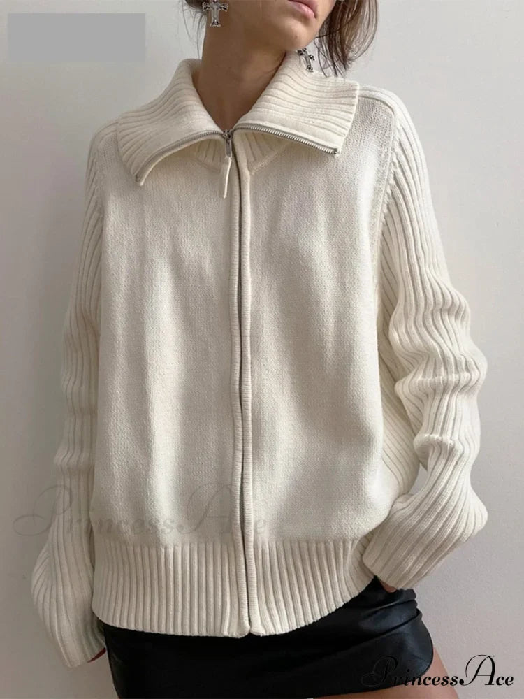 Long Sleeve Oversized Knitted Basic Loose Cardigans image 6