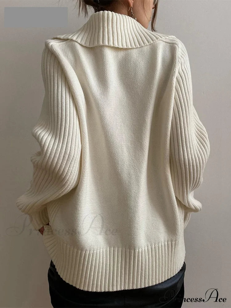Long Sleeve Oversized Knitted Basic Loose Cardigans image 5