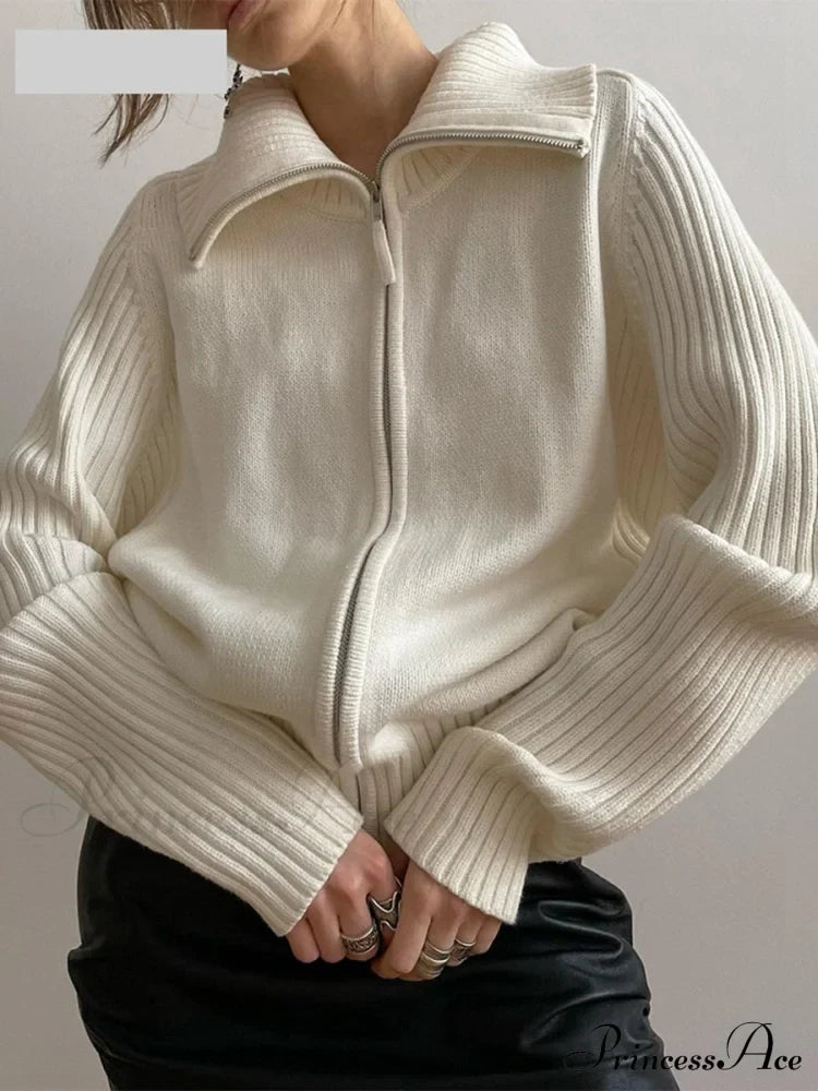 Long Sleeve Oversized Knitted Basic Loose Cardigans image 4