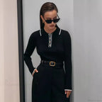 Long Sleeve Patchwork Colorblock Sweater image 6